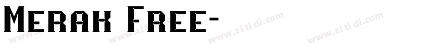 Merak Free字体转换